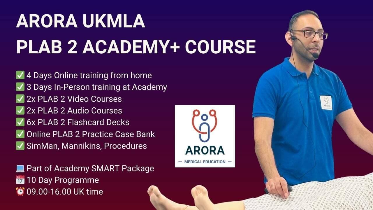 Live PLAB 2 Academy+ Course (Hybrid) | 1st – 10th Jun’26