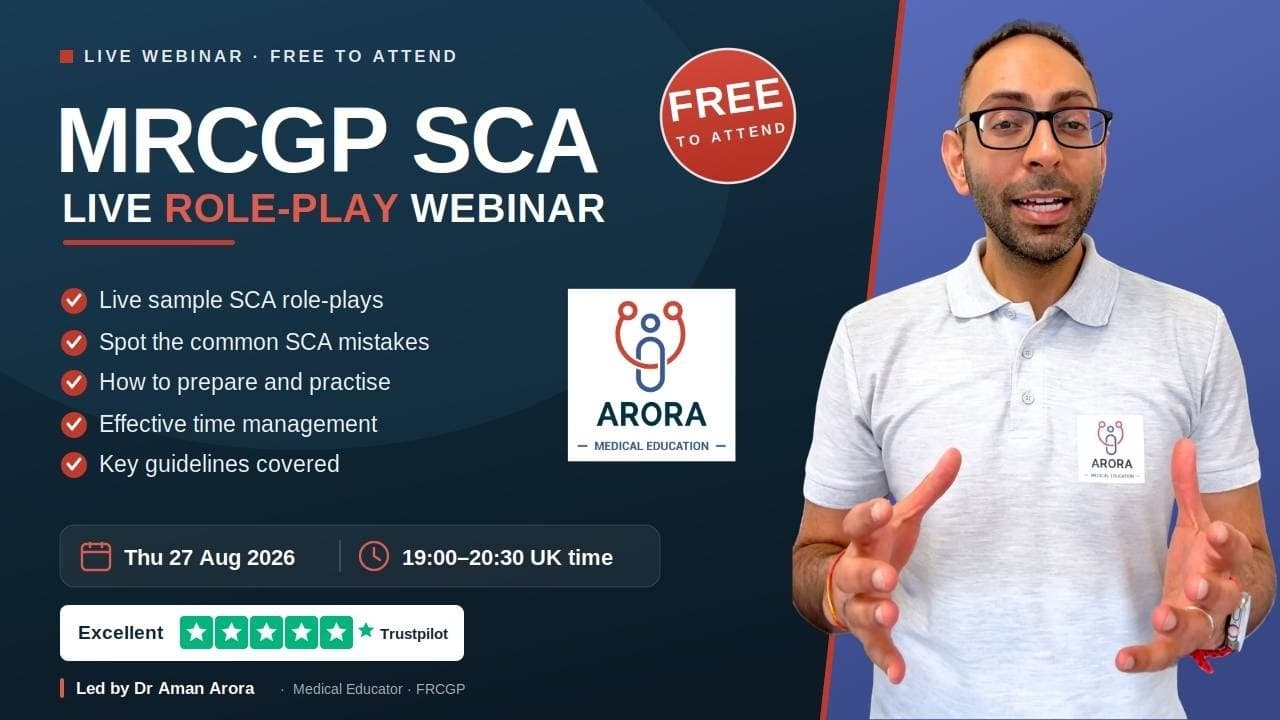 MRCGP SCA Booster Webinar | Free
