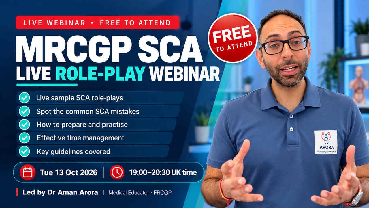 MRCGP SCA Booster Webinar | Free